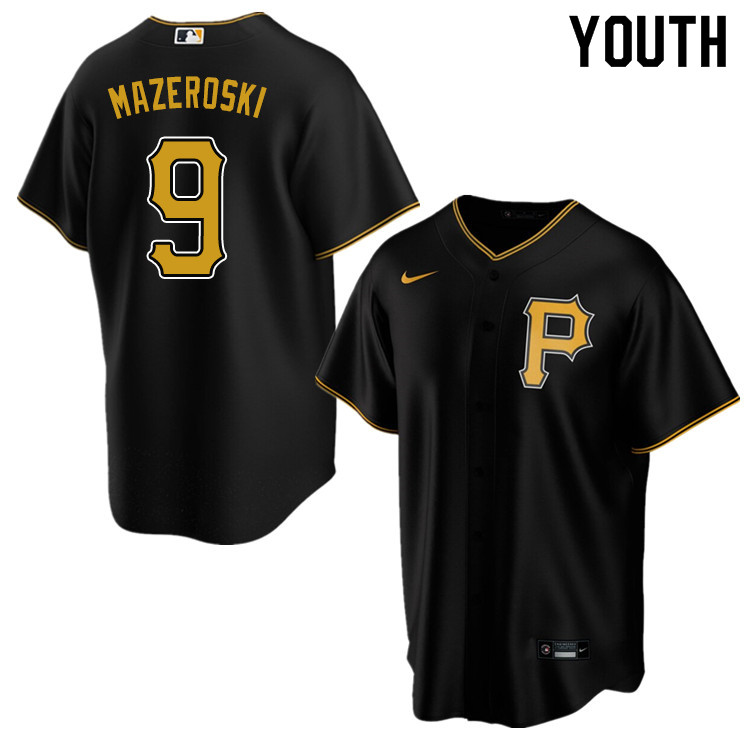 Nike Youth #9 Bill Mazeroski Pittsburgh Pirates Baseball Jerseys Sale-Black